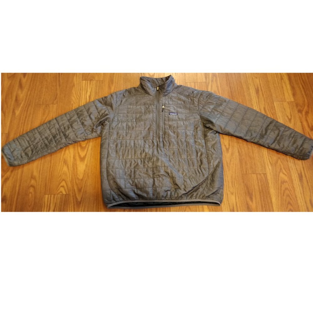 Patagonia Puff Pullover 1/2 Zip Packable Gray XL